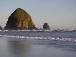 Cannon Beach Oregon Stock Footage
