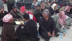CLEAN : Iraqi forces help refugees from the Tikrit area News Clip