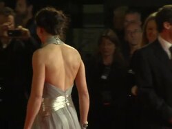 Victoria Pendleton at 'Skyfall' Royal World Premiere at Royal Albert Hall at Royal Albert Hall on October 23, 2012 in London (Footage by WireImage Video/Getty Images) Stock Footage