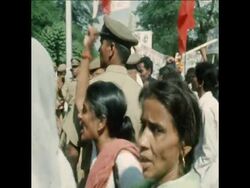 LIB 6-10-72 COMMUNIST DEMONSTRATE AFTER PRICES RISES IN DELHI Instructional Video