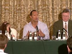 The Game Plan Press Conference Stock Footage