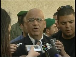 Palestinian leaders meet, Erekat comment, Arafat mourners News Clip
