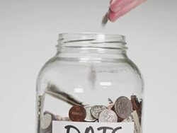 Money Jar Stock Footage