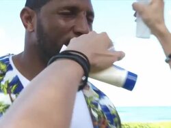 Ray Lewis on the set of the new Pepsi Max bottle with Funny or Die at the Drew Brees and Ray Lewis help launch the new Pepsi Max bottle with Funny or Die at Waianae HI. (Footage by WireImage Video/GettyImages) Stock Footage