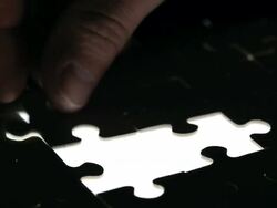 Jigsaw Puzzle Stock Footage