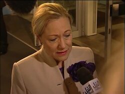 EU for mins react to Netanyahu's speech, Iran Miliband, Kouchner News Clip