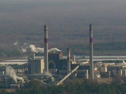 WS AERIAL View of industry / South Carolina, United States Stock Footage