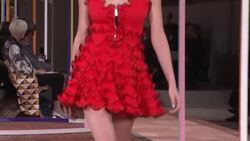 Salma Hayek attends Alexander McQueen show during Paris Fashion Week Instructional Video