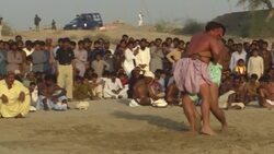 Traditional wrestlers clash at two-day desert festival News Clip