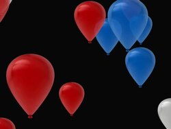 American culture balloons USA sign video Stock Footage