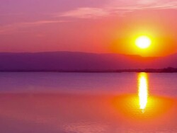 Sunset on Lake Stock Footage
