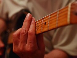 HD: Guitar player Stock Footage