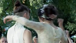 Lesbian couple celebrating their wedding Stock Footage