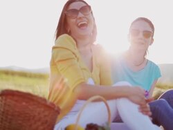 Picnic fun Stock Footage