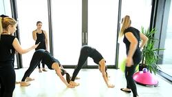 Pilates Class 11/24 Stock Footage