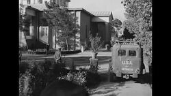 Soviet and British soldiers at Soviet Embassy in Tehran for Tehran Conference during World War II News Clip