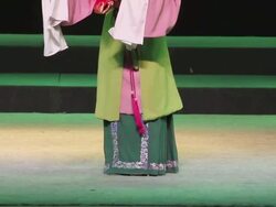MS TU Actress performing Qinqiang opera in theater and Qinqiang is representative folk opera of northwest china  AUDIO  / xi'an, shaanxi, china Stock Footage