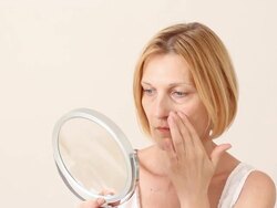 In the mirror Stock Footage