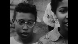 Black teen students being escorted to school by National Guard Stock Footage