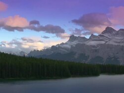 Rocky Mountains Scenic, Time Lapse Stock Footage