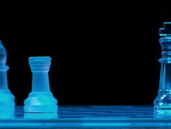Playing Chess Stock Footage