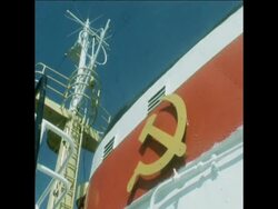 SYND 2-6-72 BLOCKADE BUSTING RUSSIAN FREIGHTER IN HONG KONG HARBOUR News Clip