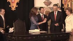 Mexican President Pena Nieto visits Portugal News Clip