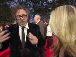 Tim Burton at the British Film Festival News Clip