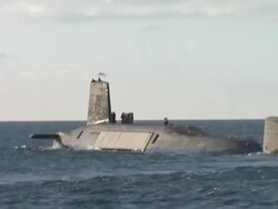 Trident submarine HMS Victorious at sea News Clip