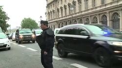 CLEAN : Paris attacks suspect Salah Abdeslam arrives at French court News Clip