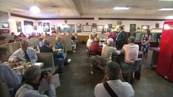 Chris Christie Speaking To Audience In A Diner News Clip