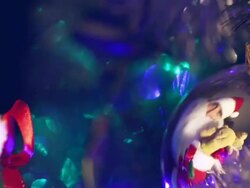 Santa Claus with gifts Stock Footage