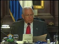 Interim leader prepares to make way for new president News Clip