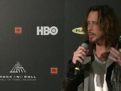 EVENT CAPSULE CLEAN - 28th Annual Rock and Roll Hall Of Fame Induction Ceremony - Press Room, Los Angeles, CA, United States, 4/18/2013 Stock Footage