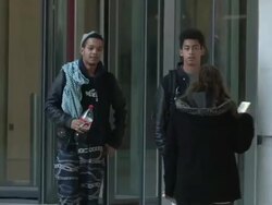 Rizzle Kicks at Comic Relief Celebrity Sightings Stock Footage