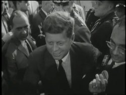 United States Vice President Richard Nixon and United States Senator John F. Kennedy campaign during the 1960 Presidential Race. News Clip