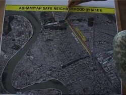 AP embed intv with US military on building of wall in Sunni neighbourhood; ADDS bite News Clip