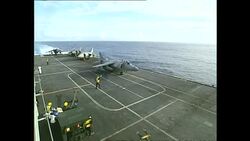 HMS Invincible Aircraft Carrier Stockshots News Clip