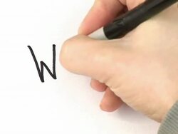 'Somebody writing ''What?'' - PAL' Stock Footage