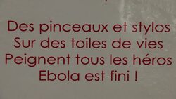 CLEAN : Art exhibition about the Ebola outbreak opens in Conakry News Clip