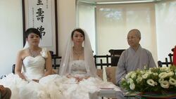 First Buddhist marriage ceremony for gay couple News Clip