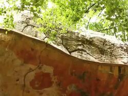 Ancient cave drawing Stock Footage