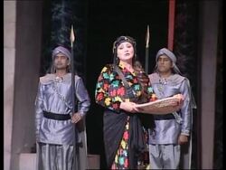 Performance of play from book thought to be written by Saddam Hussein News Clip
