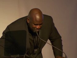 Shaquille O'Neal and Director-General of the World Health Organization Dr Margaret Chan at United Nations Every Woman Every Child Dinner 2012 Stock Footage