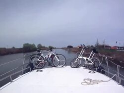 Family trip timelapse on the Italian canals Stock Footage