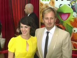 James Bobin (R) at the The World Premiere of Walt Disney's 'The Muppets' at Hollywood CA. (Footage by WireImage Video/Getty Images Entertainment Video) Stock Footage