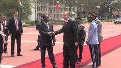 CLEAN : Turkish President in I Coast for West Africa tour News Clip