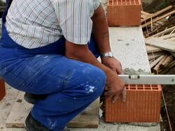 HD: Bricklayer Stock Footage