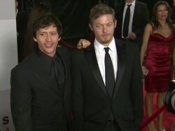 Clifton Collins Jr., Norman Reedus at the NBC Universal's 68th Annual Golden Globes After Party at Beverly Hills CA. (Footage by WireImage Video/GettyImages) Stock Footage