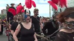 CLEAN : Solidarity for Orlando at Austria Gay Pride News Clip